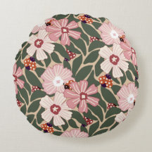 Cosmo Woodland Ladybugs & Wildflower Earthy Colour