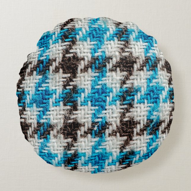 Cojín Redondo Cosy Flannel: fondo texturizado (Anverso)