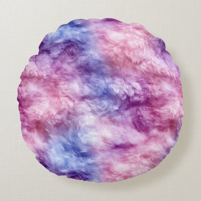 Cojín Redondo Cotton Candy Woolscape (Anverso)