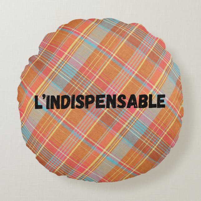 Cojín Redondo Coussin rond L'indispensable (Anverso)