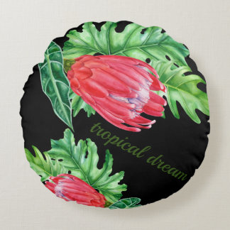 Cojín Redondo Coussin rond Tropical