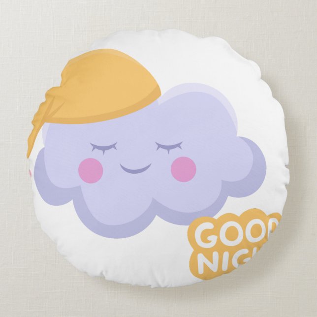 Cojín Redondo Coussin rond zzz (Anverso)