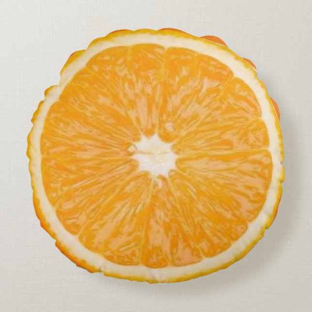 Cojín Redondo Coussins rond Fruit orange (Anverso)