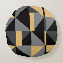 Cojín Redondo Coussins rond Géométrie Moderne Artisanal