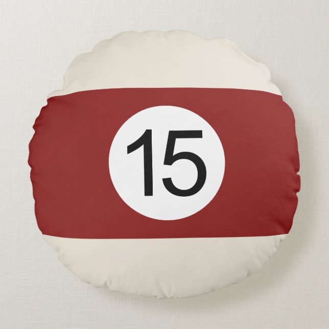 Cojín Redondo Coussins Ronds Boule de Billard #15 (Anverso)