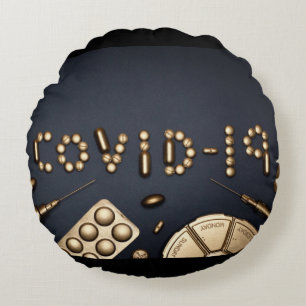 Cojín Redondo Covid-19