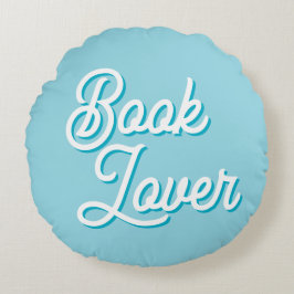 Cojín Redondo Cozy Book Lover Round Throw Pillow