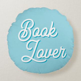 Cojín Redondo Cozy Book Lover Round Throw Pillow