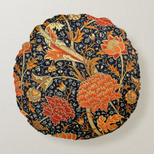 Cojín Redondo Cray, famoso patrón de William Morris