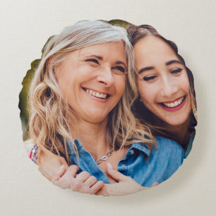 Cojín Redondo Crea tu propia imagen personalizada DIY