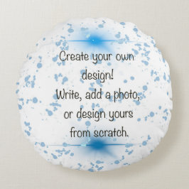 Cojín Redondo Crea tu propio diseño y regalo de decoración de fo
