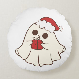 Cojín Redondo Creaciones de Navidades elegantes: diseño de logot