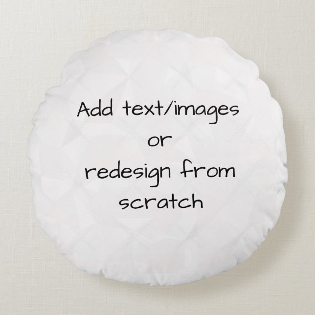 Cojín Redondo Crear su propio personalizado (Anverso)