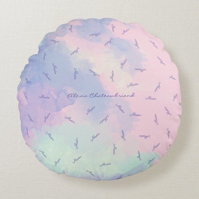 Cojín Redondo crear un fantástico personalizado (Anverso)