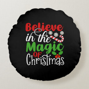 Cojín Redondo Creer en la magia de los Navidades-81529