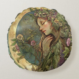 Cojín Redondo Crescent Moon Ostara