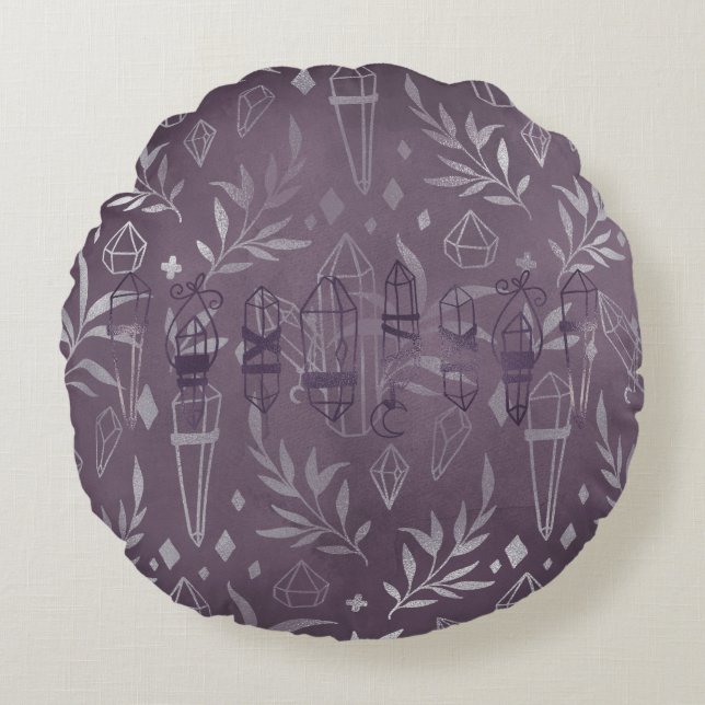 Cojín Redondo Cristales (Anverso)