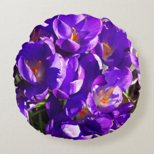 COJÍN REDONDO CROCUS DE PRIMAVERA