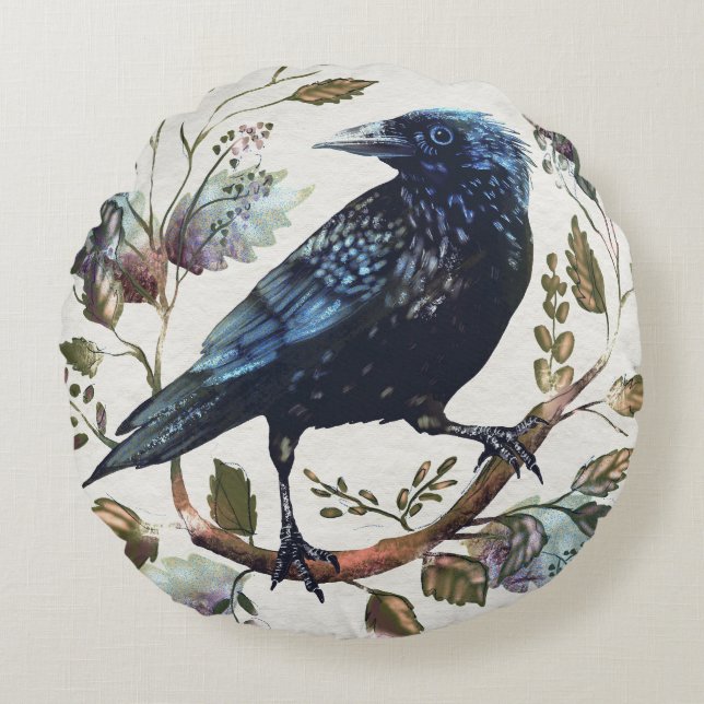 Cojín Redondo Crow (Anverso)