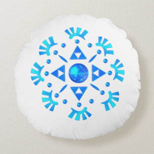 Cojín Redondo Crystal Snowflake