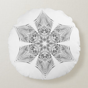Cojín Redondo Crystal Snowflake