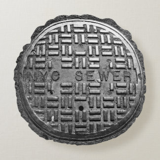 Cojín Redondo Cubierta de la alcantarilla de NYC