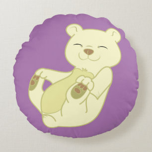 Cojín Redondo Cubo de oso Kermode