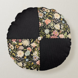 Cojín Redondo Cuchillo de trabajo de parches inspirado en vintag