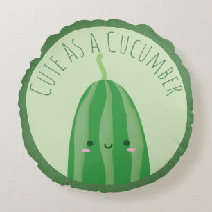 Cojín Redondo Cucumber Funny