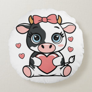 Cojín Redondo Cuddle Cow