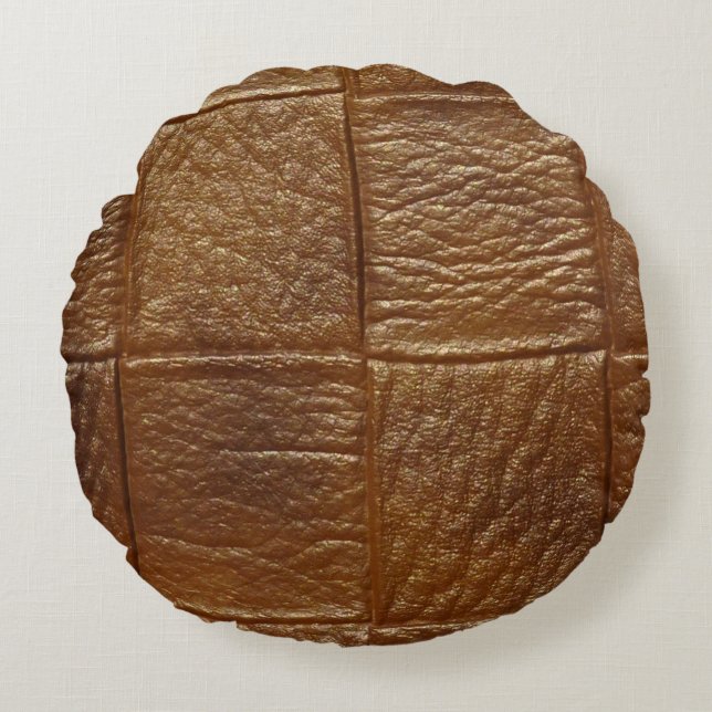 Cojín Redondo cuero (Anverso)