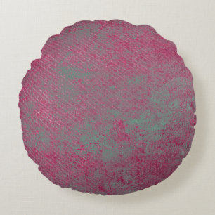 Cojín Redondo Cuero de textura gruesa abstracta