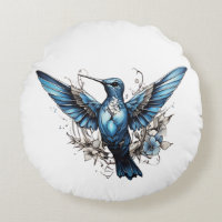 Cuidado colibrí rosa y azul