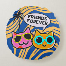 Cuidados Gatos Cautos Alrededor De La Almohada.