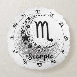 Cojín Redondo Cushion de confort: Acepte Su Escorpio Interior