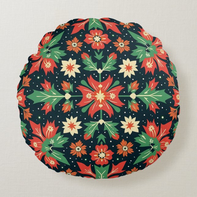 Cojín Redondo Cushion de Navidades redondos (Anverso)