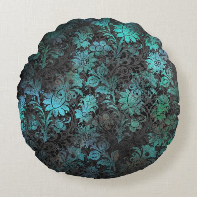 Cojín Redondo Cushion gótico victoriano redondo, gótico elegante (Anverso)