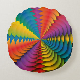 Cojín Redondo Cushión Kaleidoscópico