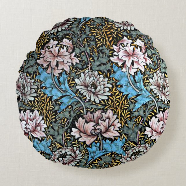 Cojín Redondo Cushiones de crisantemo (Anverso)