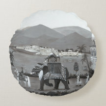 Cushiro de impresión de arte del patrimonio indio