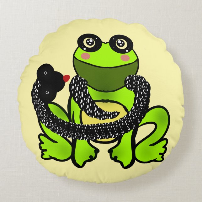 Cojín Redondo Custom The Friendship gift (Anverso)