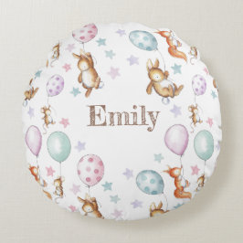 Cojín Redondo Cute Baby Woodland