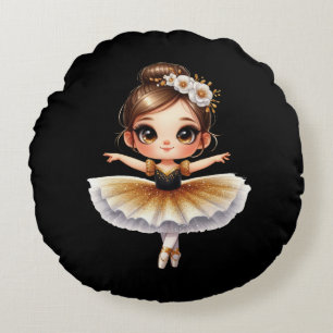 Cojín Redondo Cute Ballerina