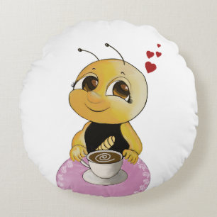 Cojín Redondo Cute Bee