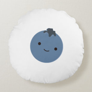 Cojín Redondo Cute Blueberry