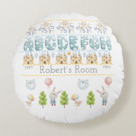 Cojín Redondo Cute Bunny Bear pastel antistress