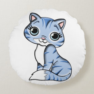 COJÍN REDONDO CUTE CAT DOLL ROUND PILLOW