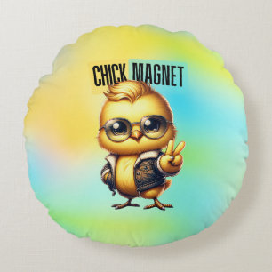 Cojín Redondo Cute Chick Magnet Funny Easter-54546
