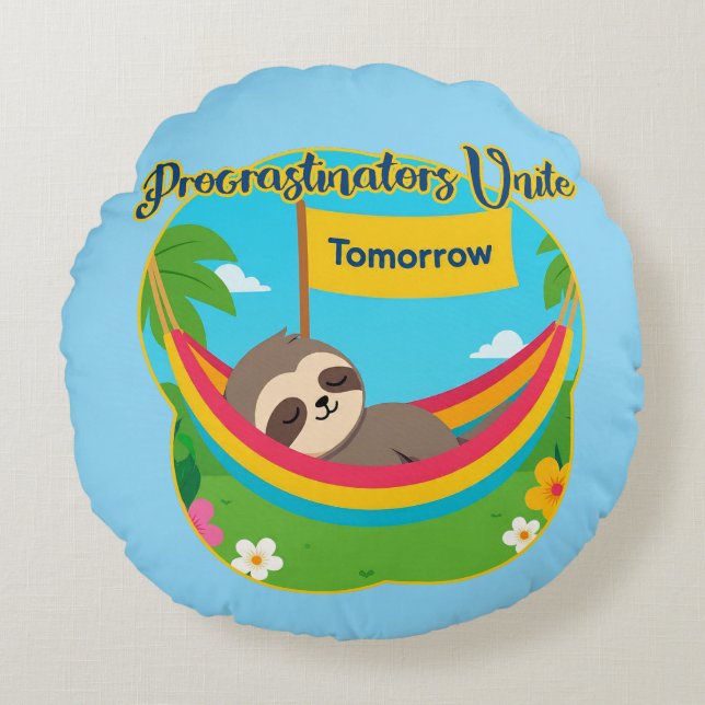 Cojín Redondo Cute homie throw pillow (Anverso)