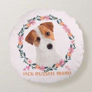 Cojín Redondo Cute Jack Russell Terrier - Jack Russell Mama